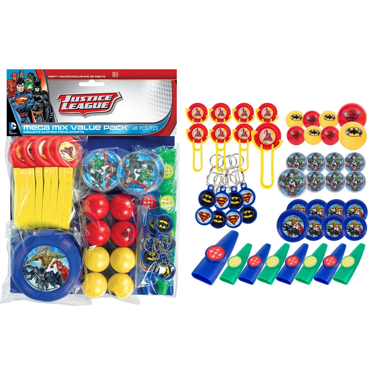 Justice League Mega Value Favour Pack (48 Pieces)