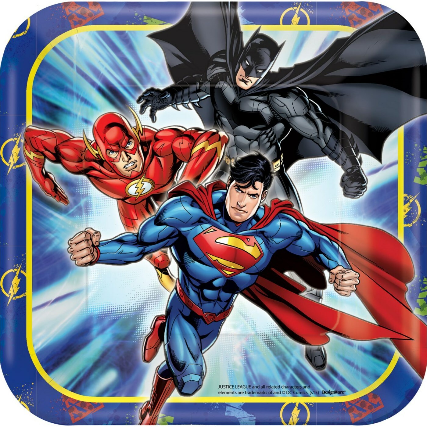 Justice League Small Paper Plates (Pack of 8)