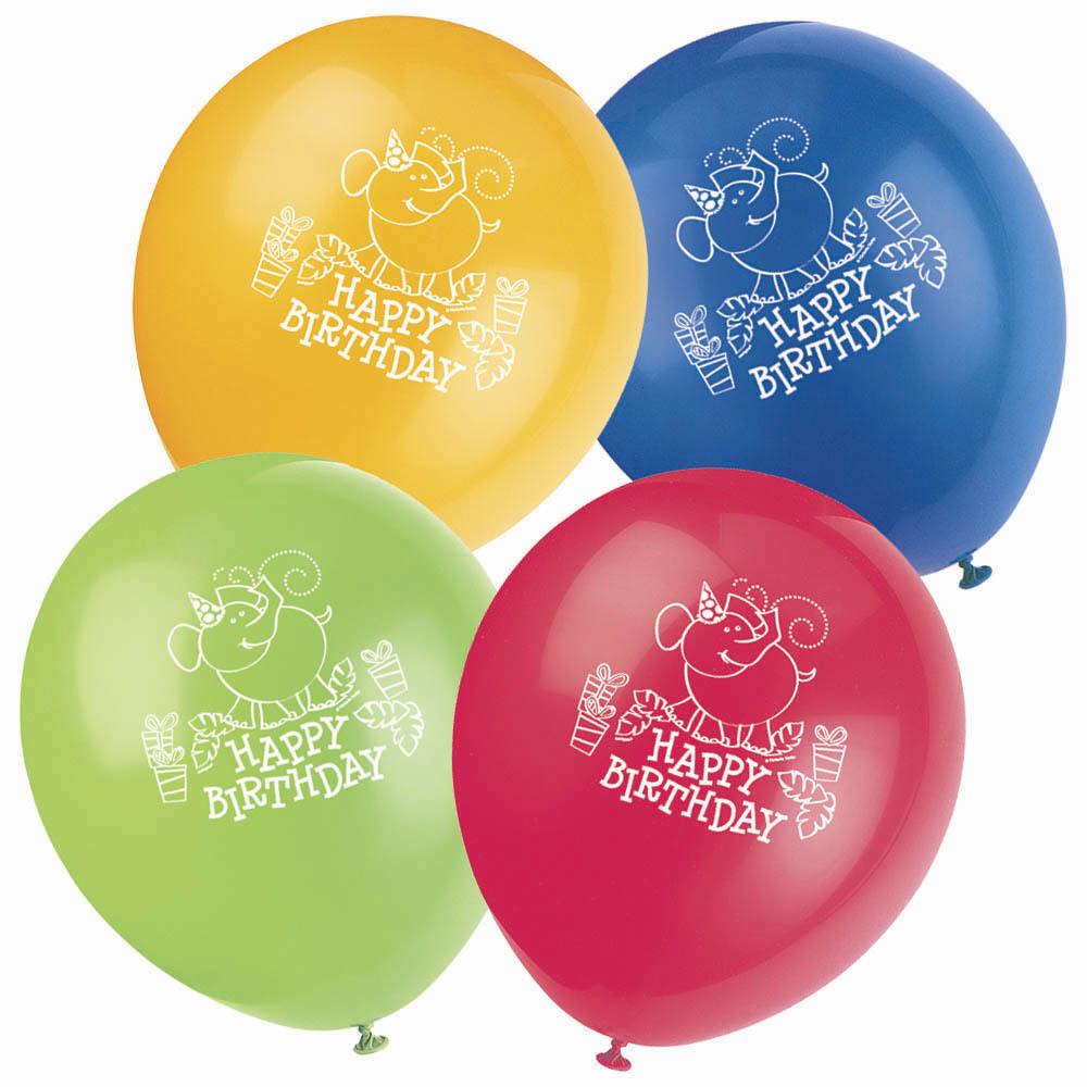 Jungle Party Balloons (Pack of 8)