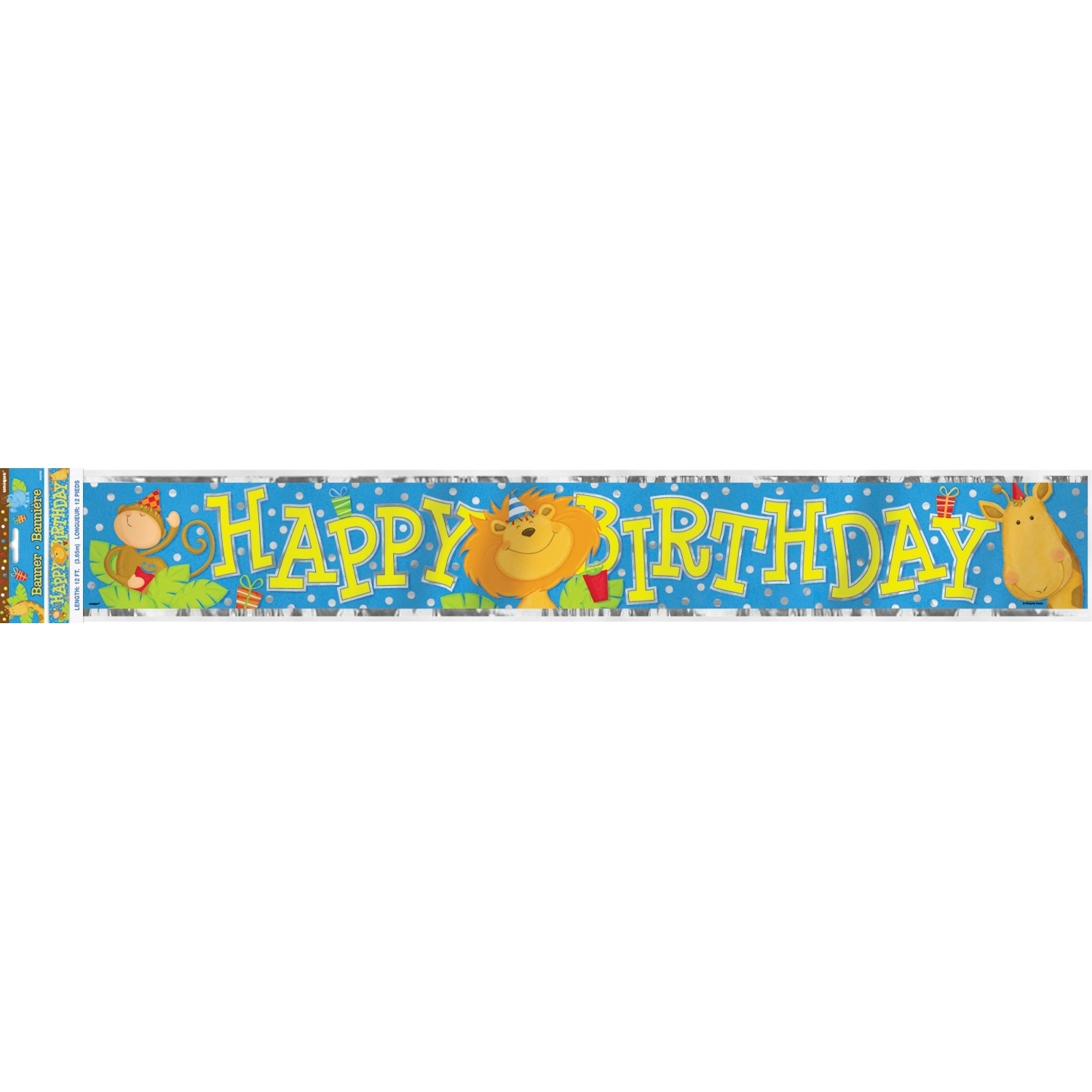 Jungle Party Happy Birthday Banner