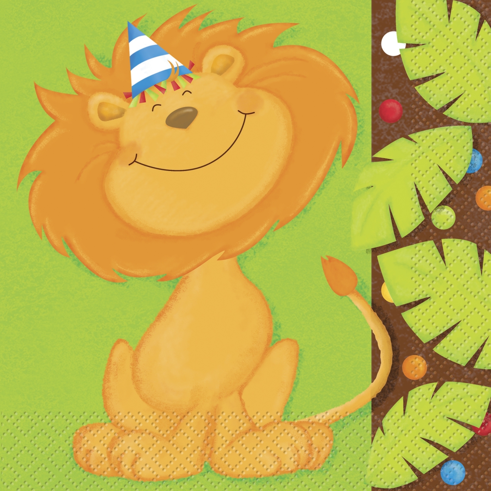 Jungle Party Large Napkins / Serviettes (Pack of 16)
