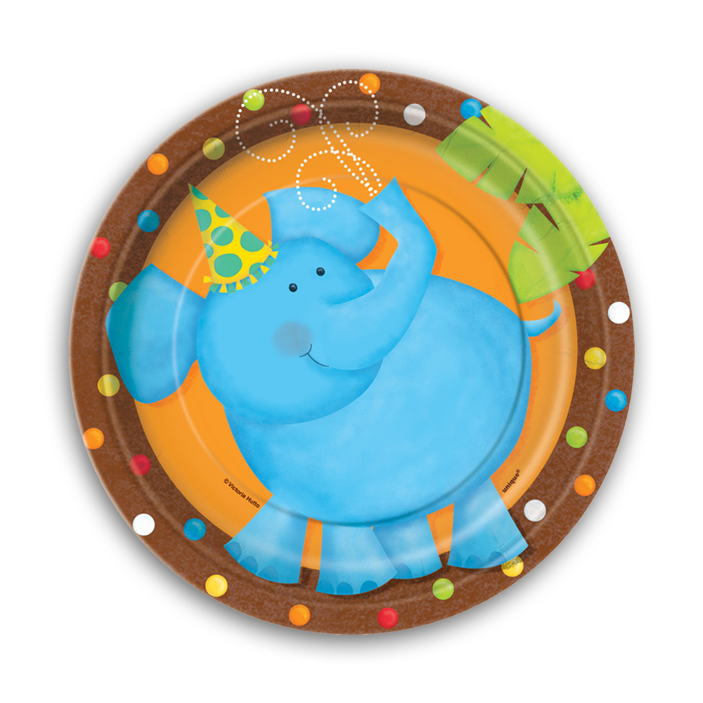 Jungle Party Small Paper Plates (Pack of 8)