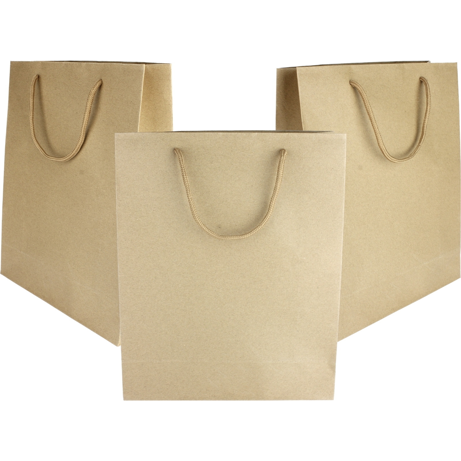 Brown Kraft Paper Gift Bags 32cm x 26cm x 10cm (Pack of 12)