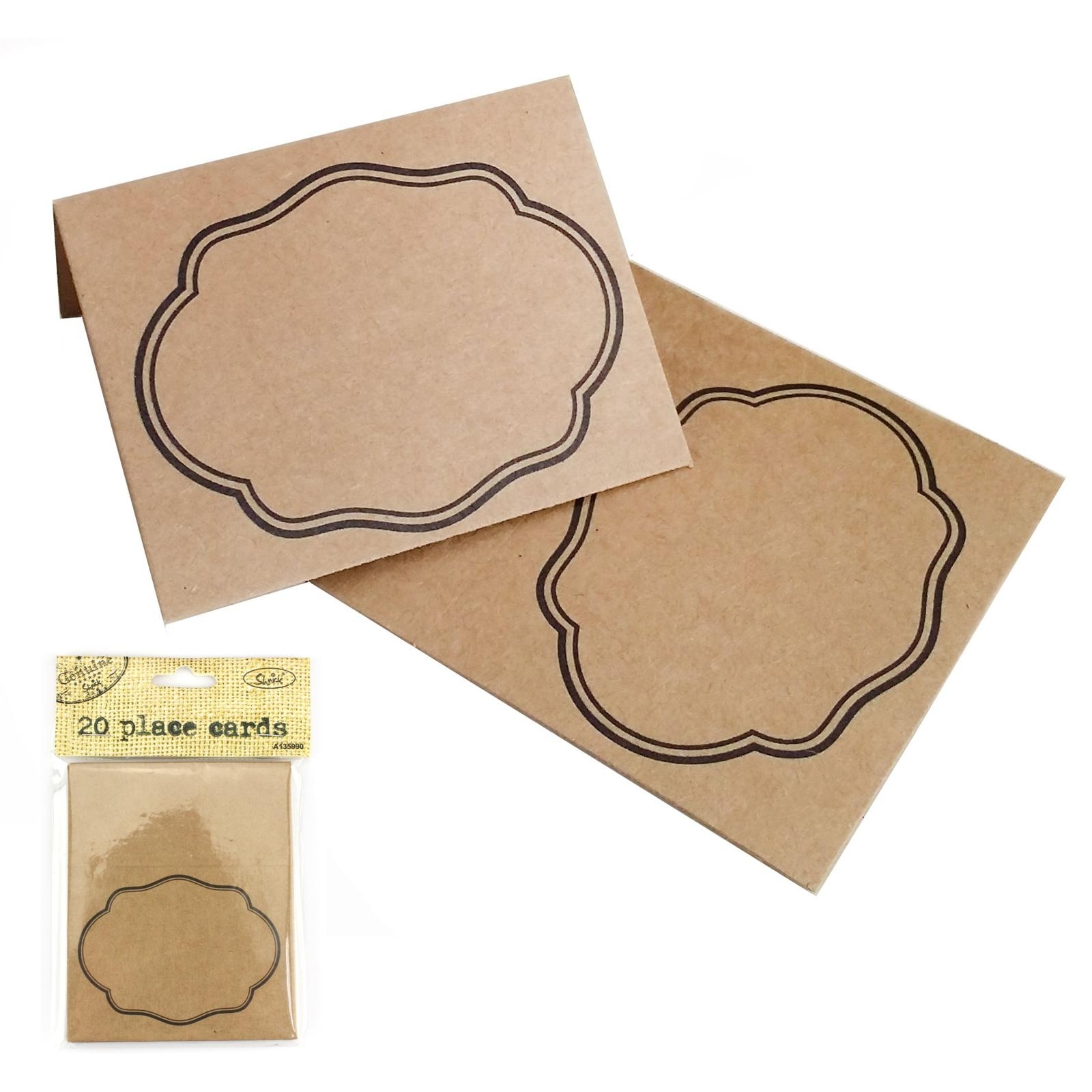 Brown Kraft Place Cards (Pack of 20)