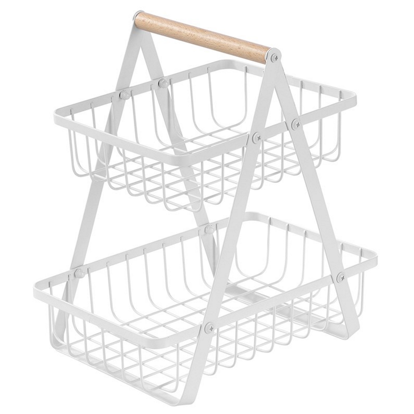 White Box Rack Stands Boxsweden White Wire 2 Tier Benchtop Stand 27cm x 18cm x 29cm ...