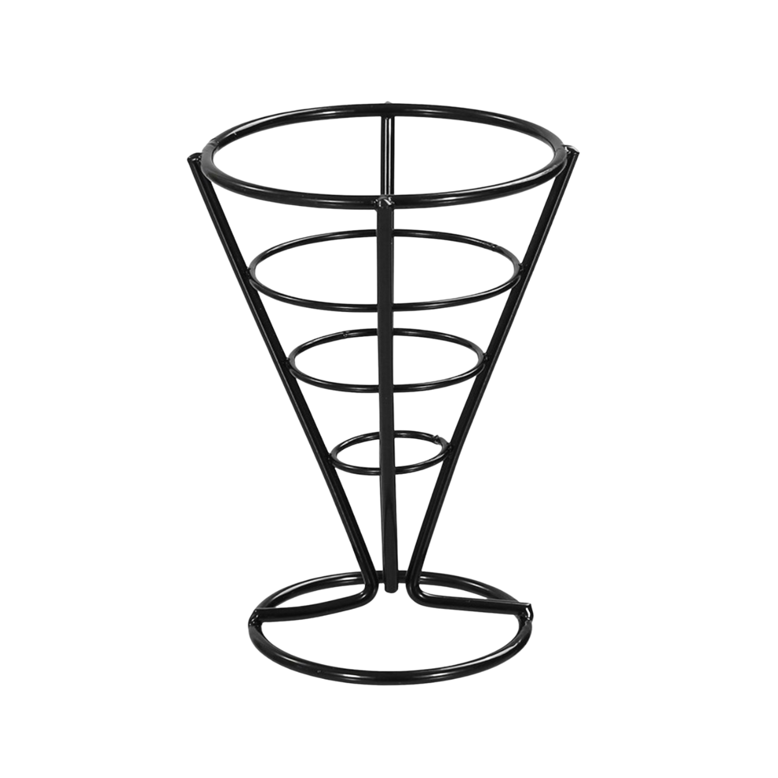 Boxsweden Black Wire Serving Cone Stand 10.5cm x 15cm