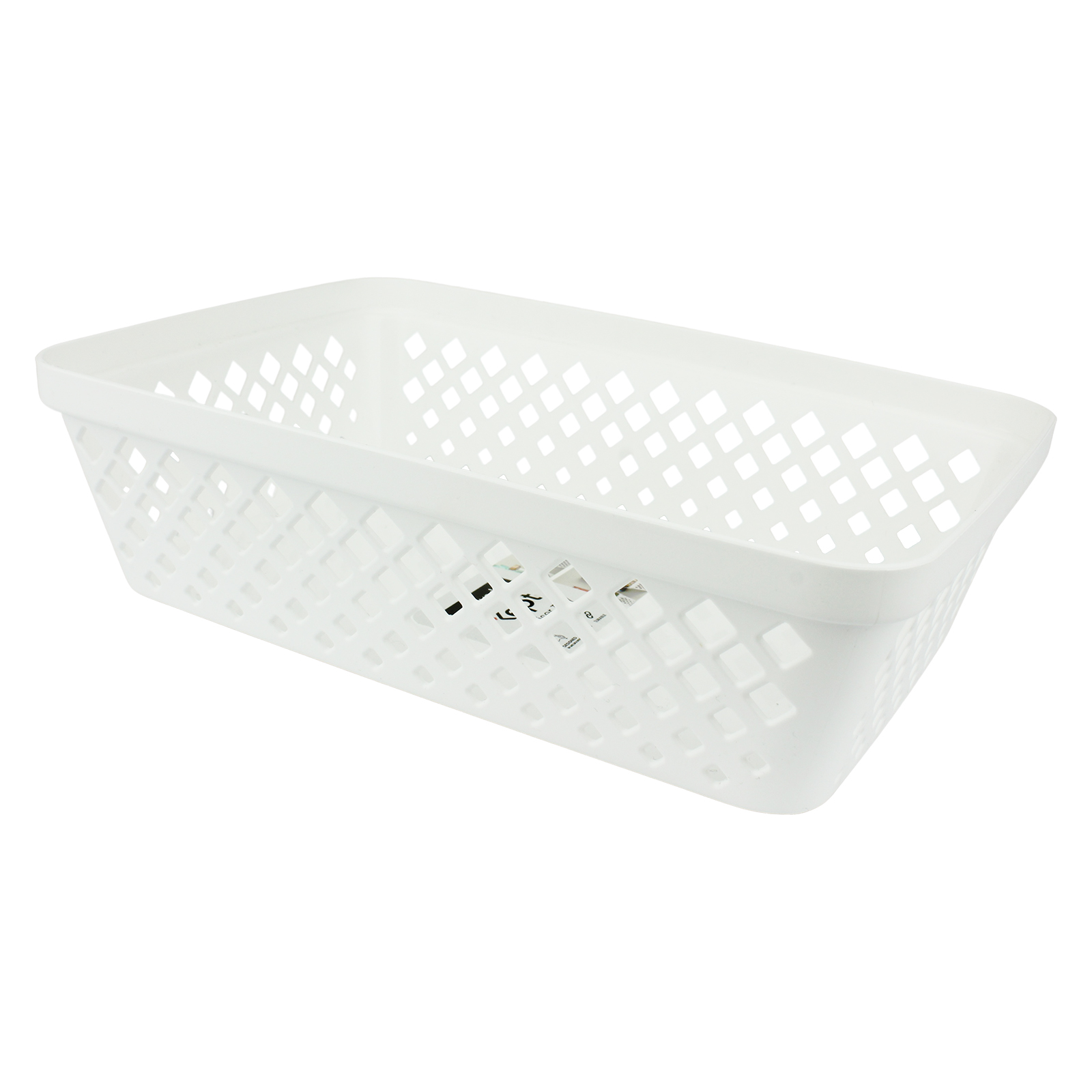 White Plastic Organiser Tray 23.5cm x 16cm x 6.5cm