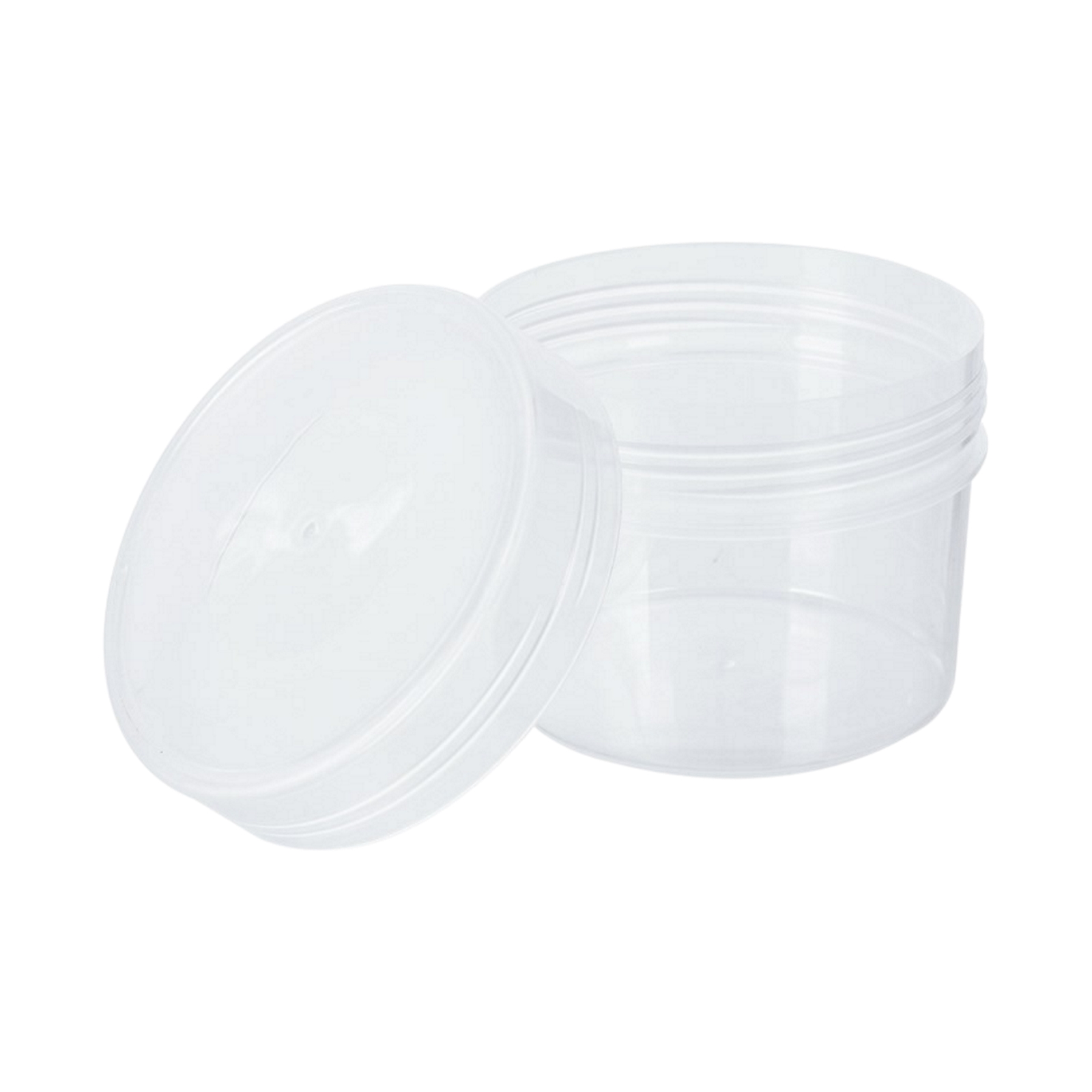 Round Stackable Screw Top Plastic Food Container 600ml Storage and