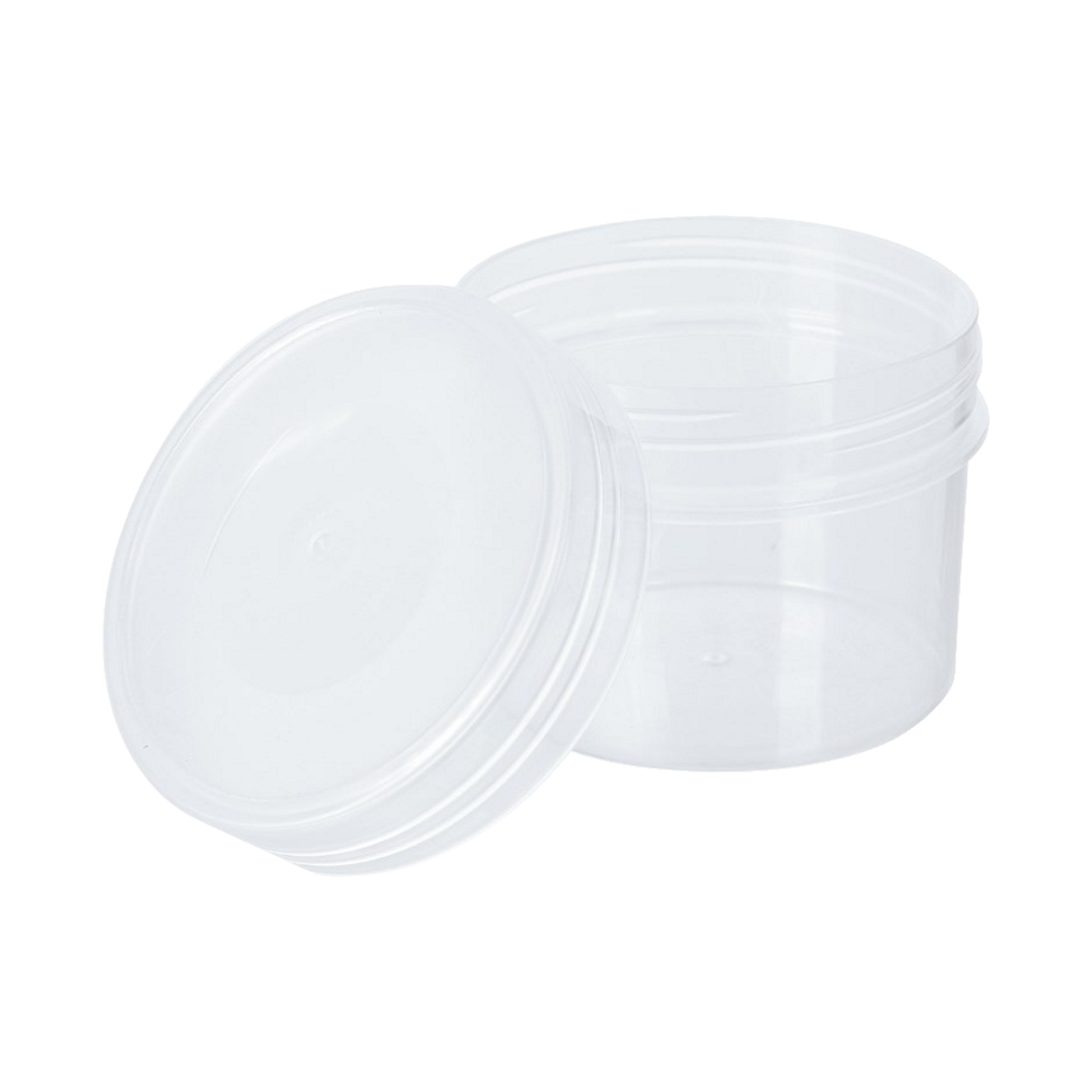 Round Stackable Screw Top Plastic Food Container 350ml Storage and