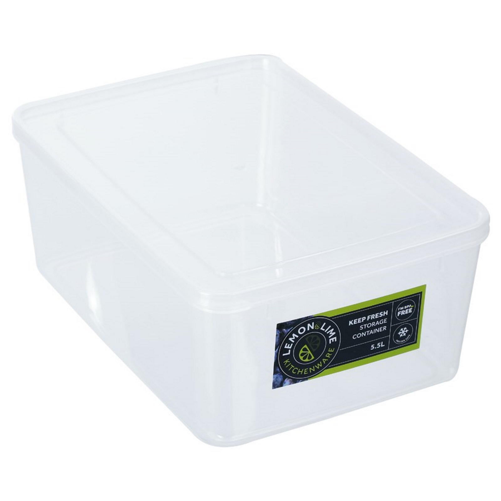 Keep Fresh Clear Stackable Plastic Food Container 5.5L