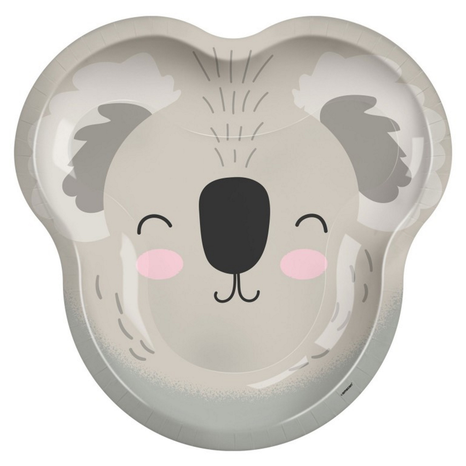 Koala Shaped Paper Plates (Pack of 8)