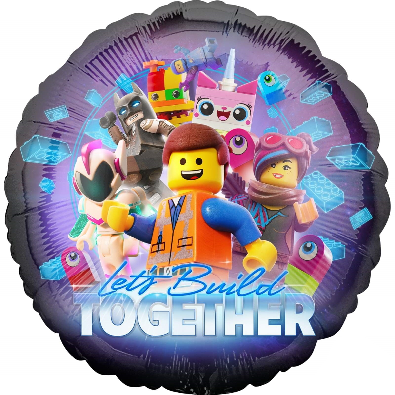 Lego Movie 2 Round Helium Foil Balloon