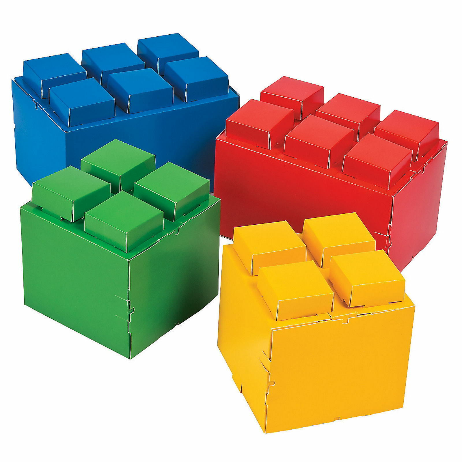 Brick Party Centrepieces (Pack of 4)