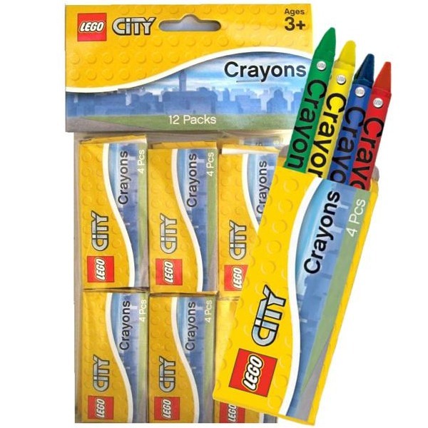 Lego City Mini Crayons (Pack of 12)