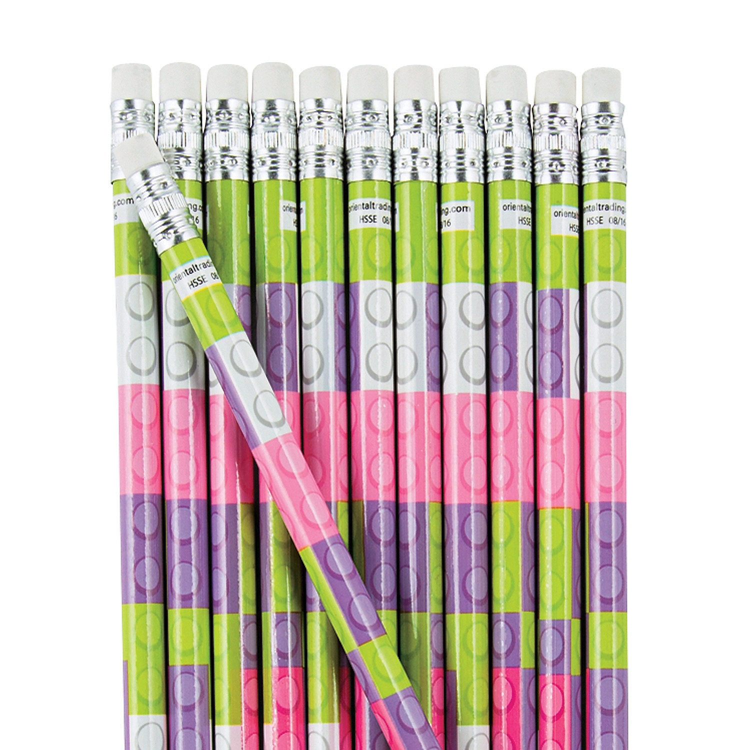 Pastel Block Party Pencils (Pack of 24)