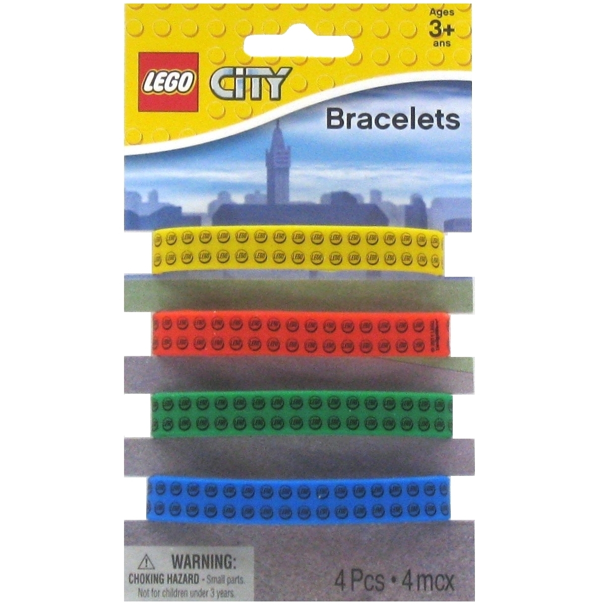 Lego City Wristbands (Pack of 4)