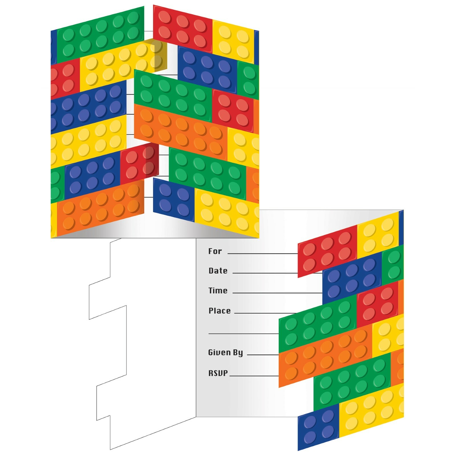 Block Party Invitations (Pack of 8)