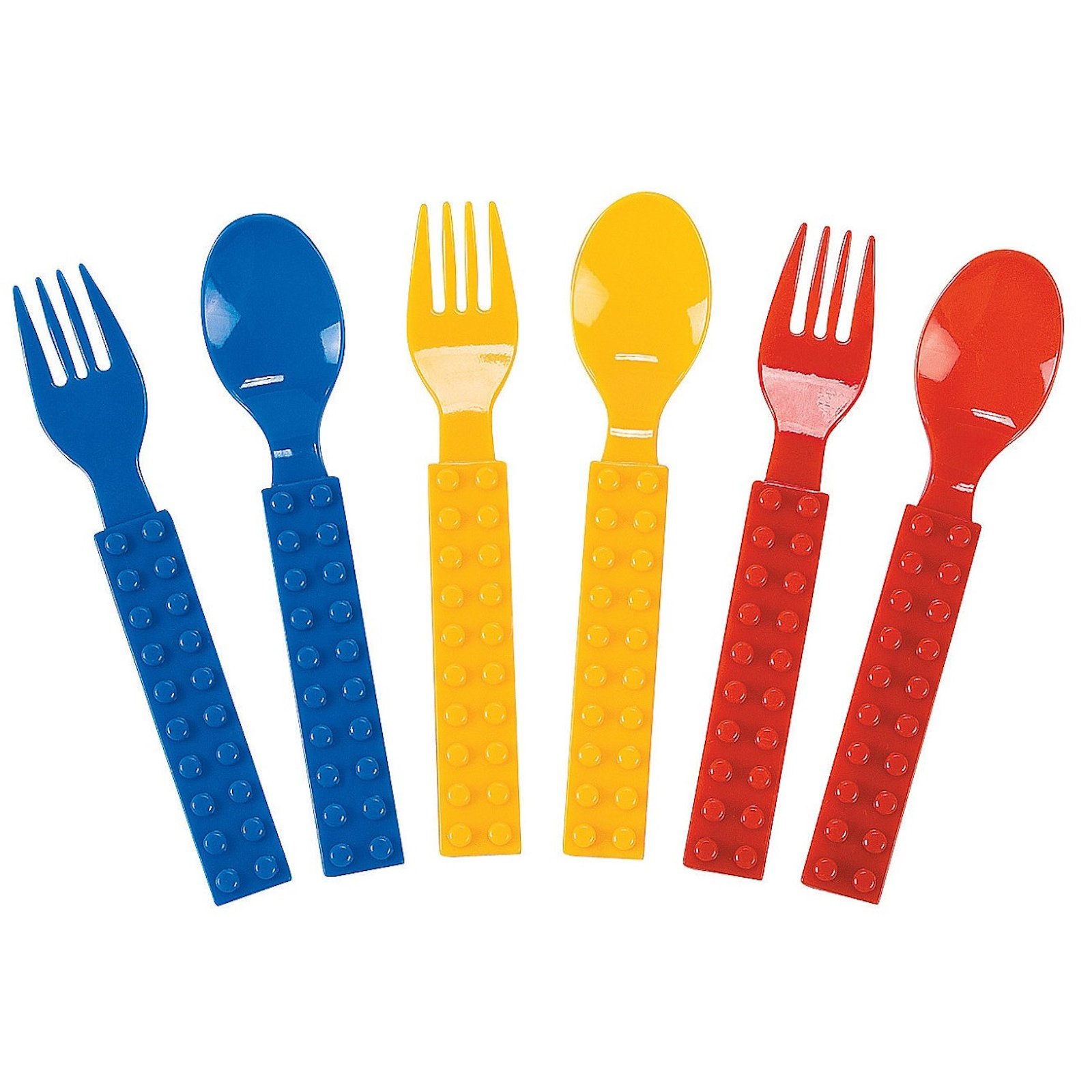 Block Party Plastic Cutlery (Pack of 16)