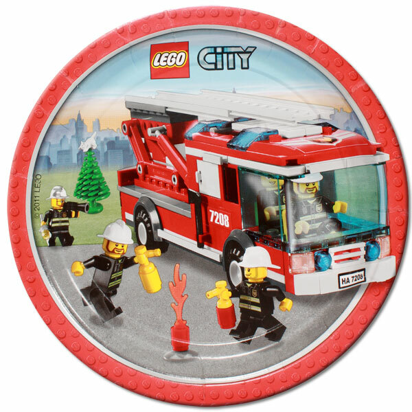 Lego City Large Paper Plates (Pack of 8)