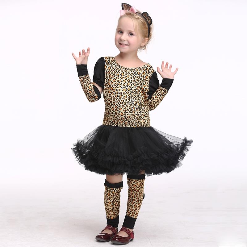 Leopard Tutu Child Costume Medium