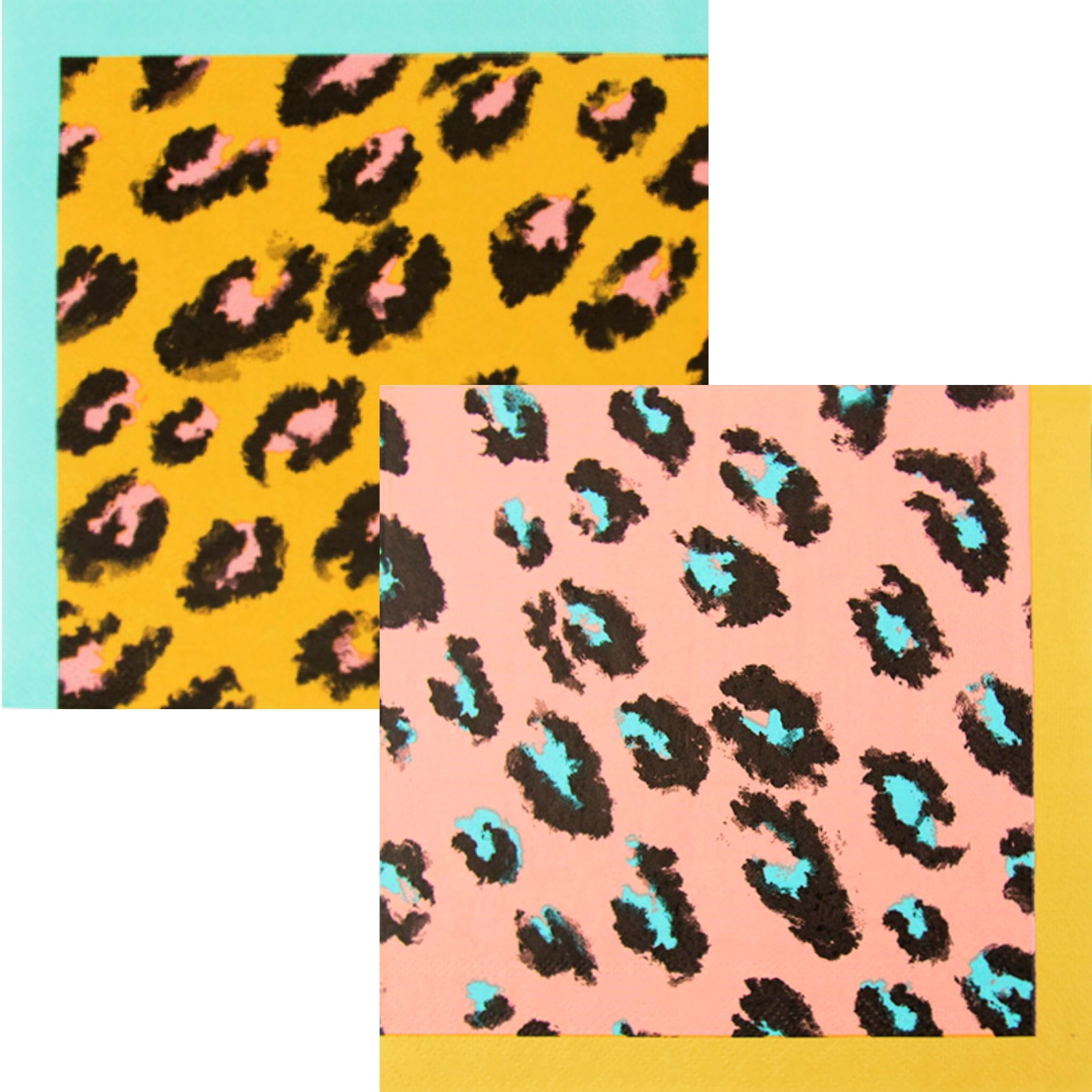 Leopard Pizazz Large Paper Napkins / Serviettes (Pack of 16)