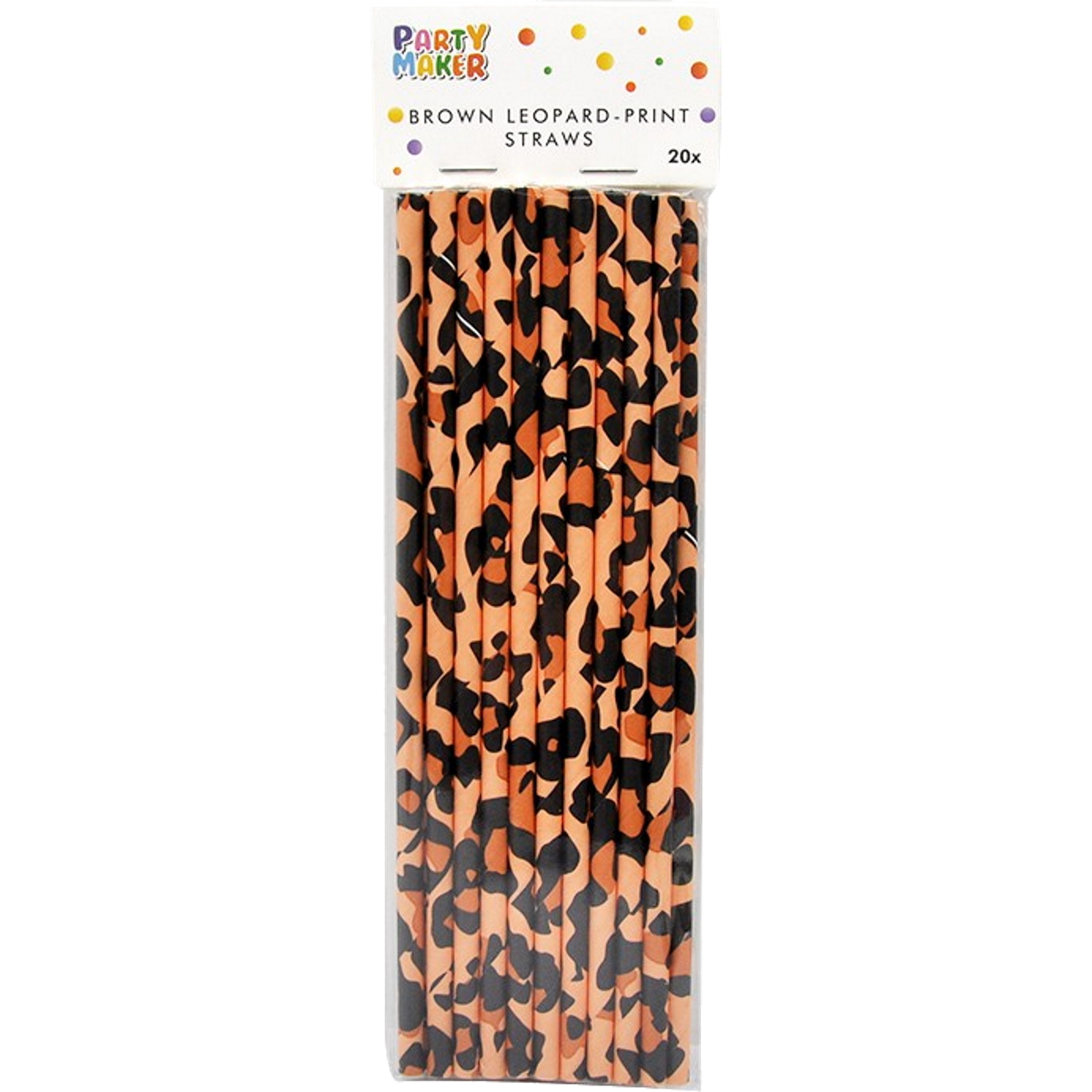 Leopard Print Paper Straws (Pack of 20)