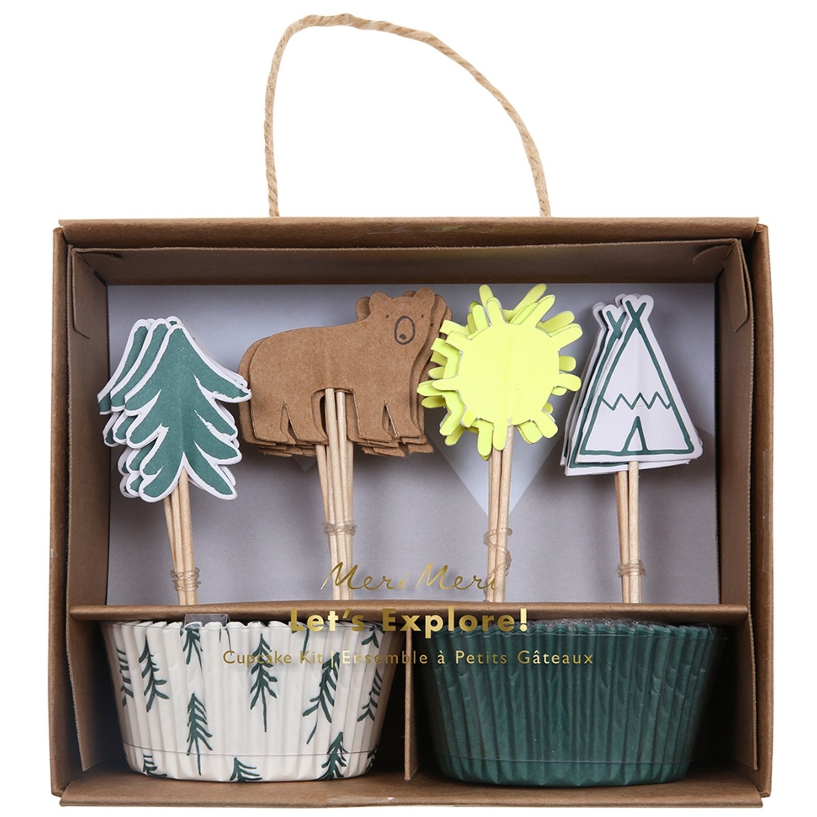 Meri Meri Lets Explore Cupcake Decorating Kit (Set of 24)