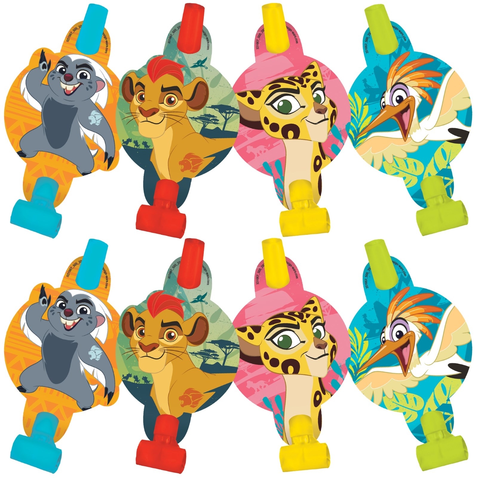 The Lion Guard Party Blowers (Pack of 8)