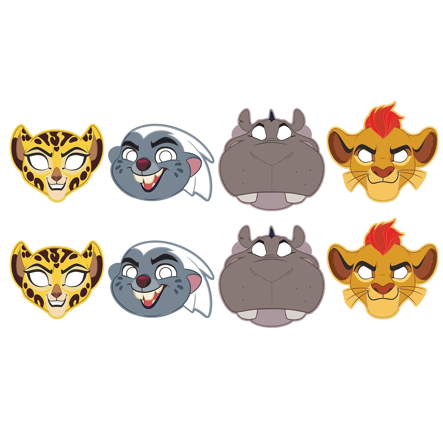The Lion Guard Party Masks (Pack of 8)