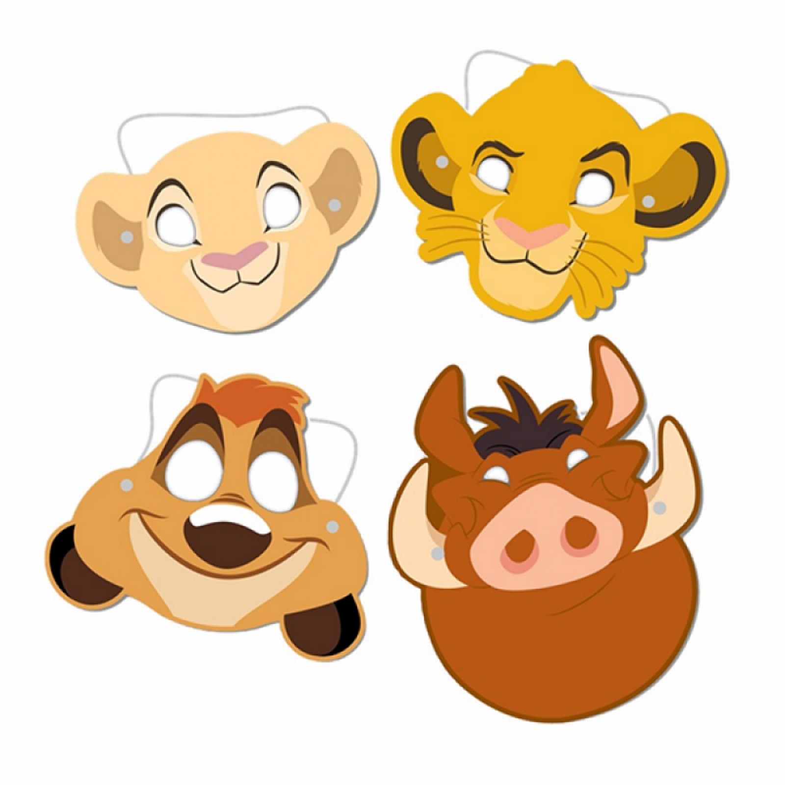 The Lion King Party Masks (Pack of 8)