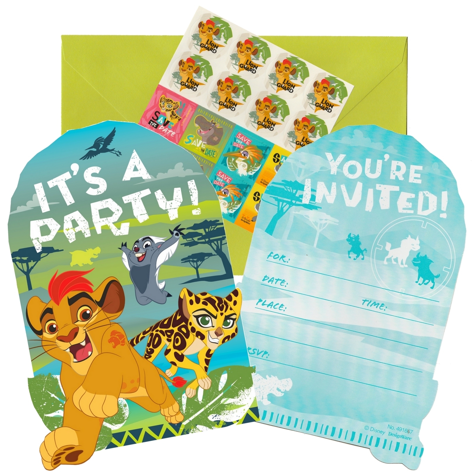The Lion Guard Invitation Set (Pack of 8)