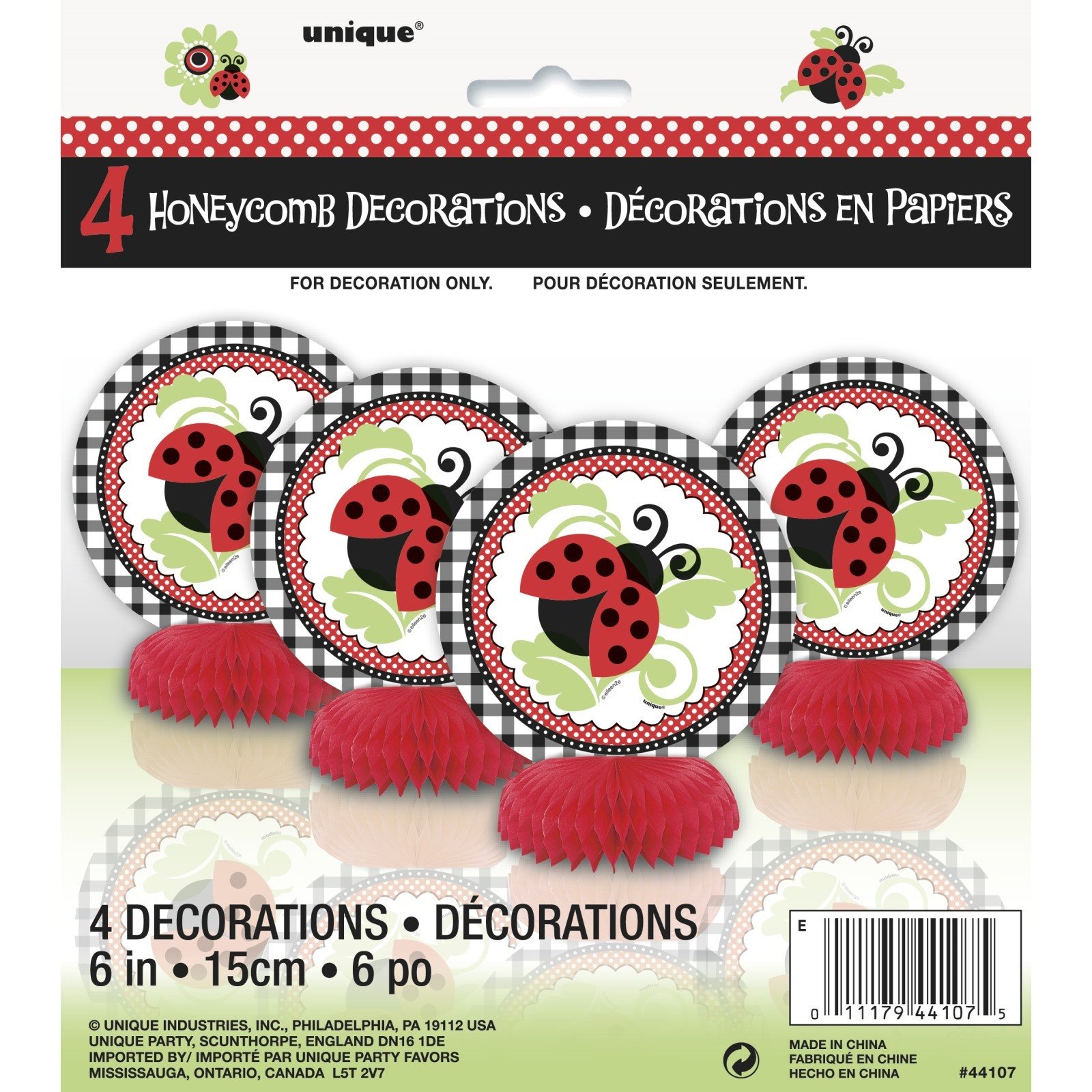 Lively Ladybugs Mini Centrepieces (Set of 4)