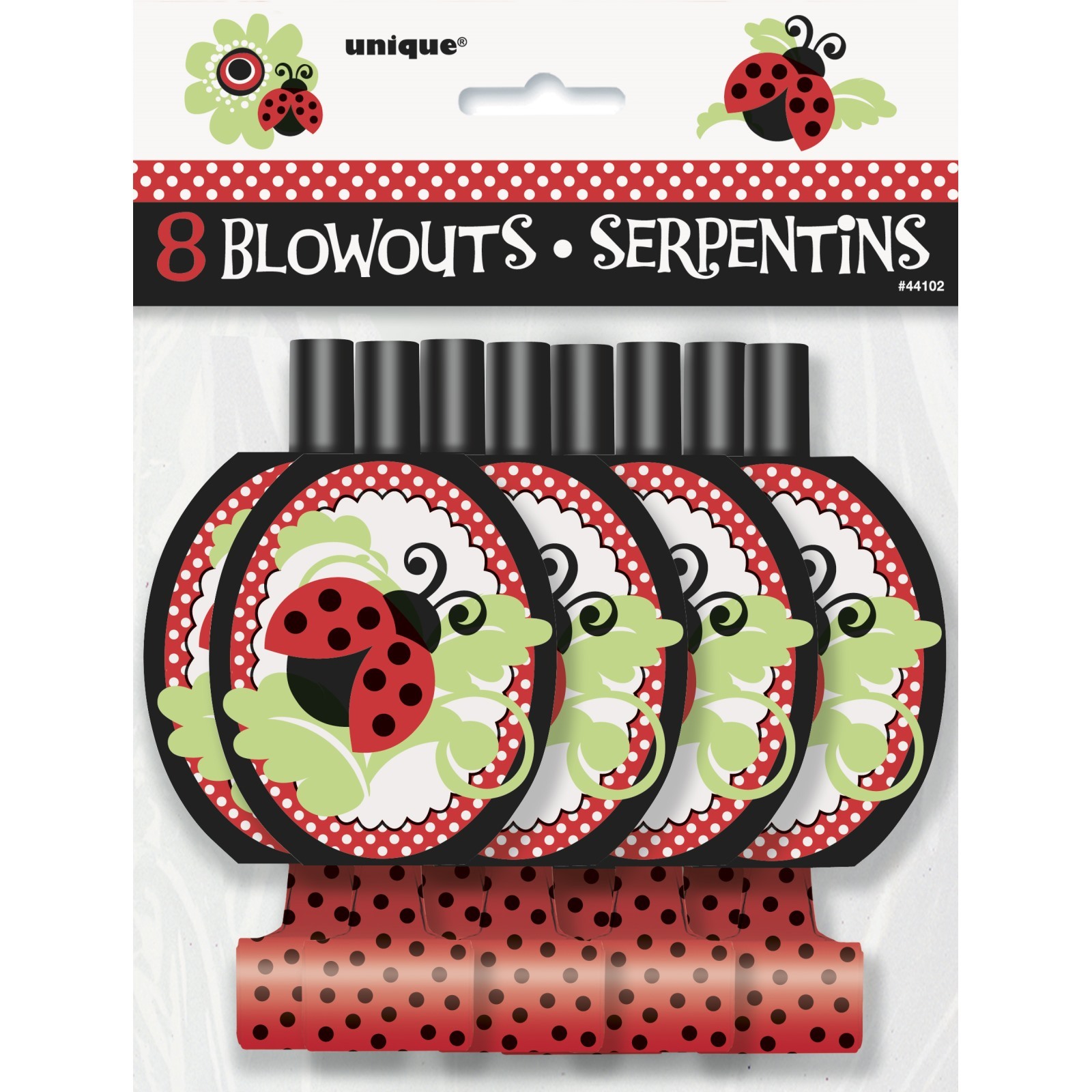 Lively Ladybugs Blowers (Pack of 8)