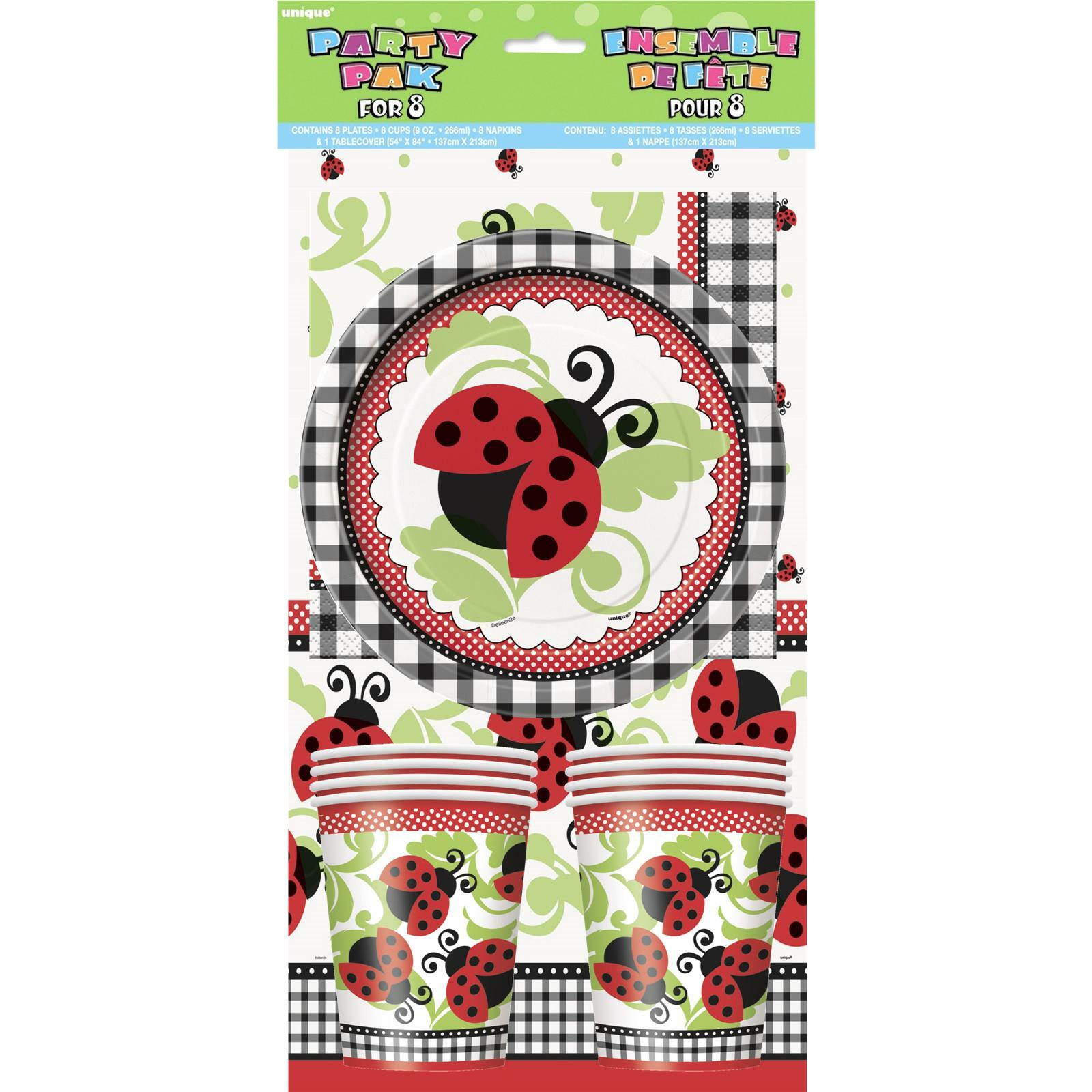 Lively Ladybugs Party Pack (For 8 Guests)