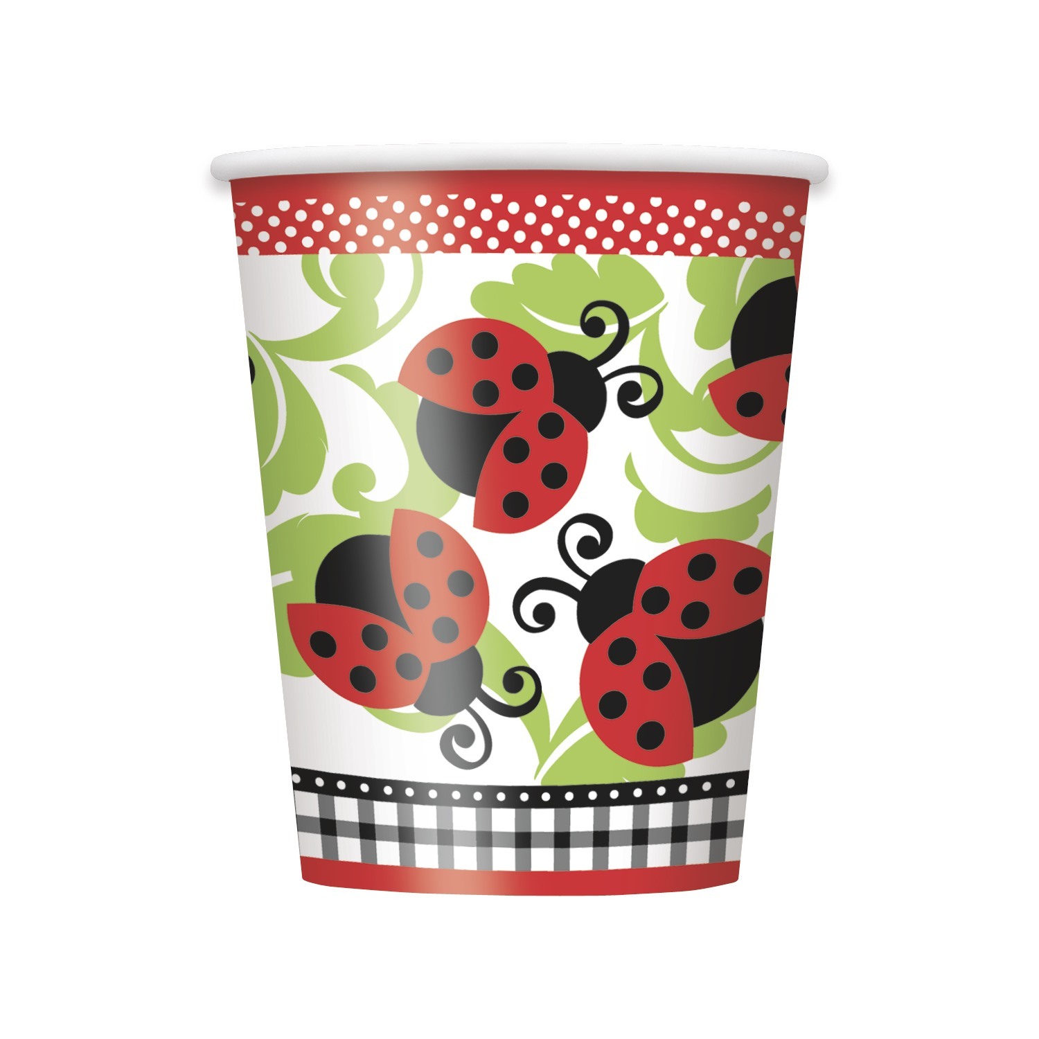 Lively Ladybugs Paper Cups (Pack of 8)
