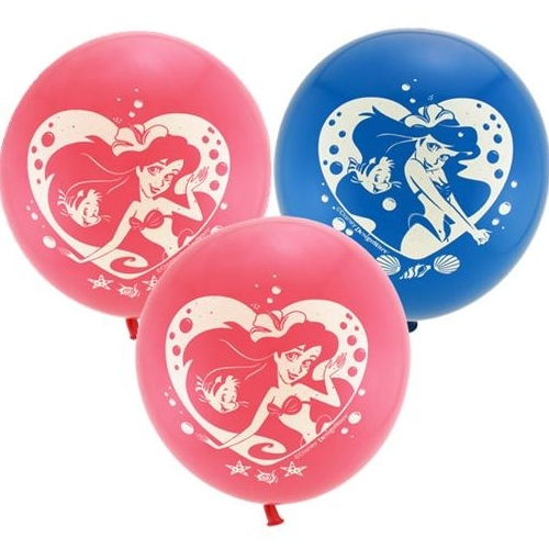 Ariel The Little Mermaid Balloons (Pack of 6)