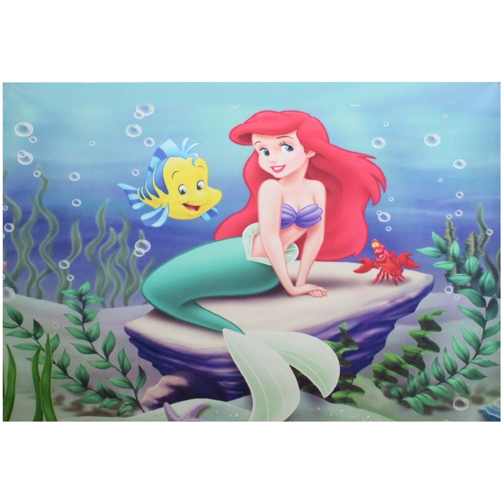 Ariel The Little Mermaid Large Fabric Backdrop