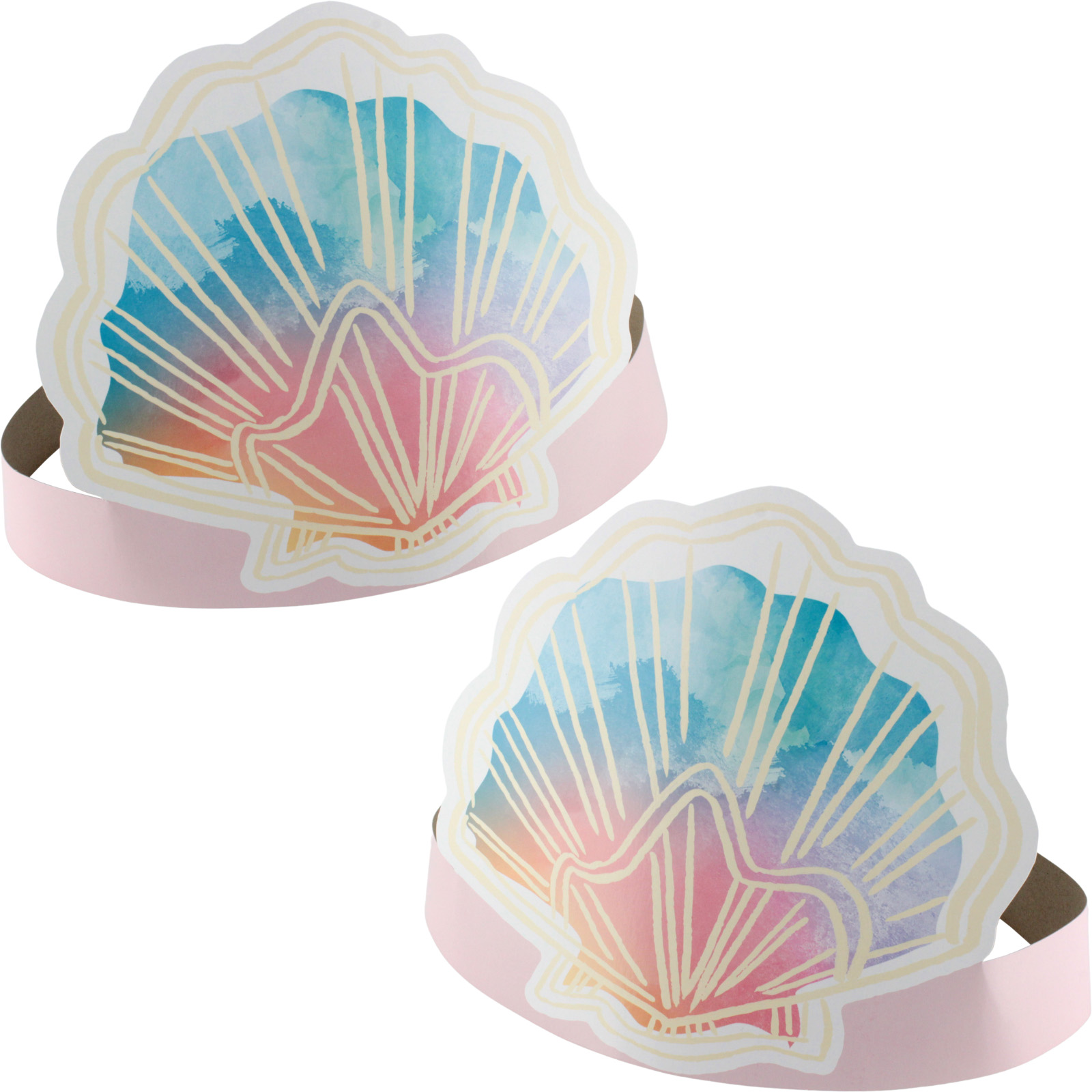 The Little Mermaid Paper Crowns (Pack of 8)