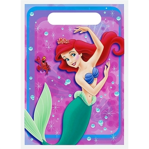 Ariel The Little Mermaid Lolly/Treat Bags (Pack of 8)