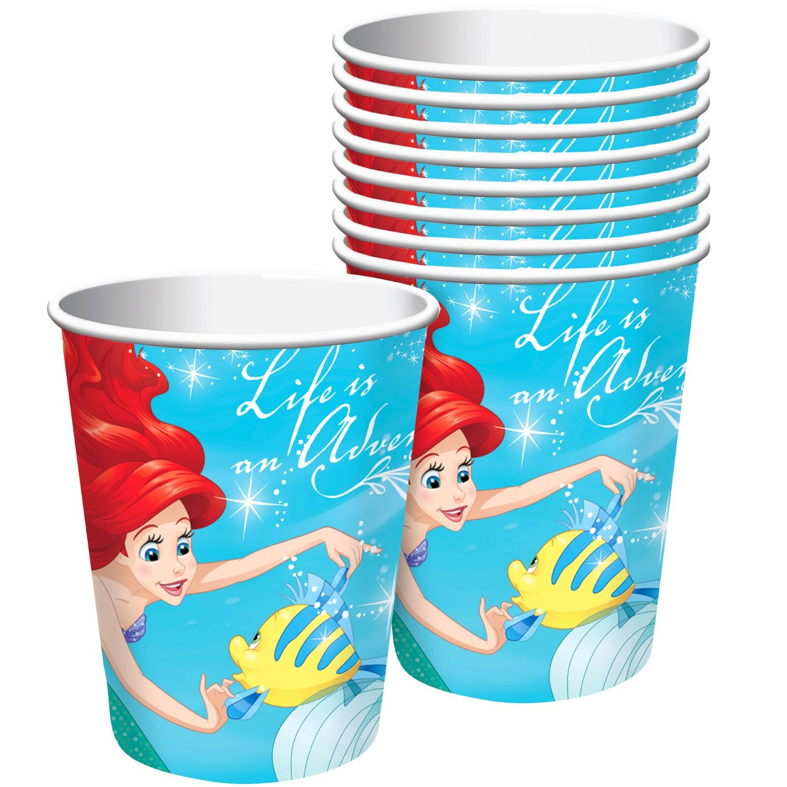 Ariel The Little Mermaid Dream Big Paper Cups (Pack of 8)