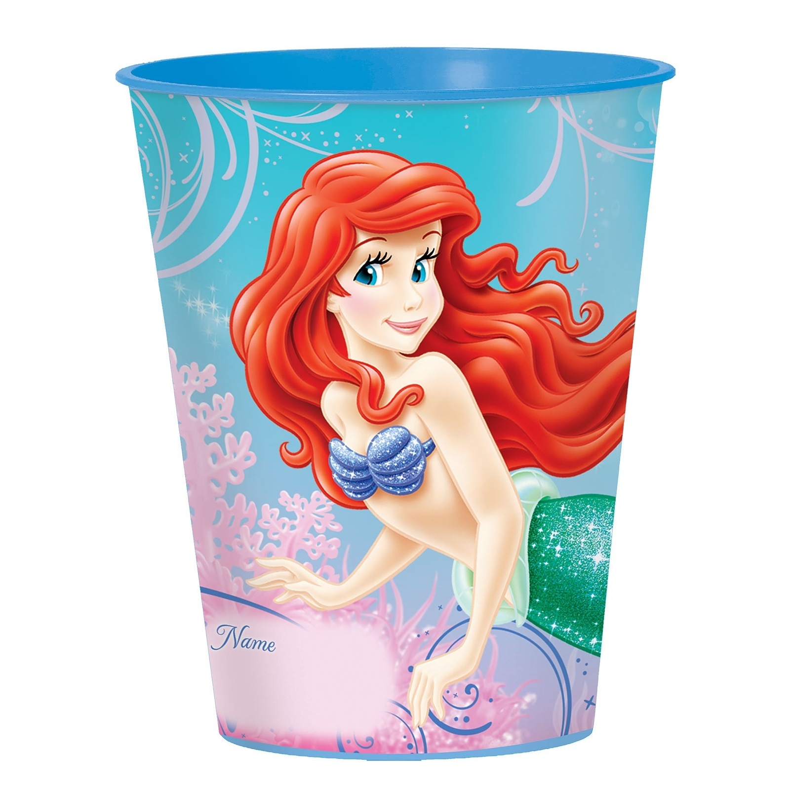 Ariel The Little Mermaid Sparkle Large Plastic Cup