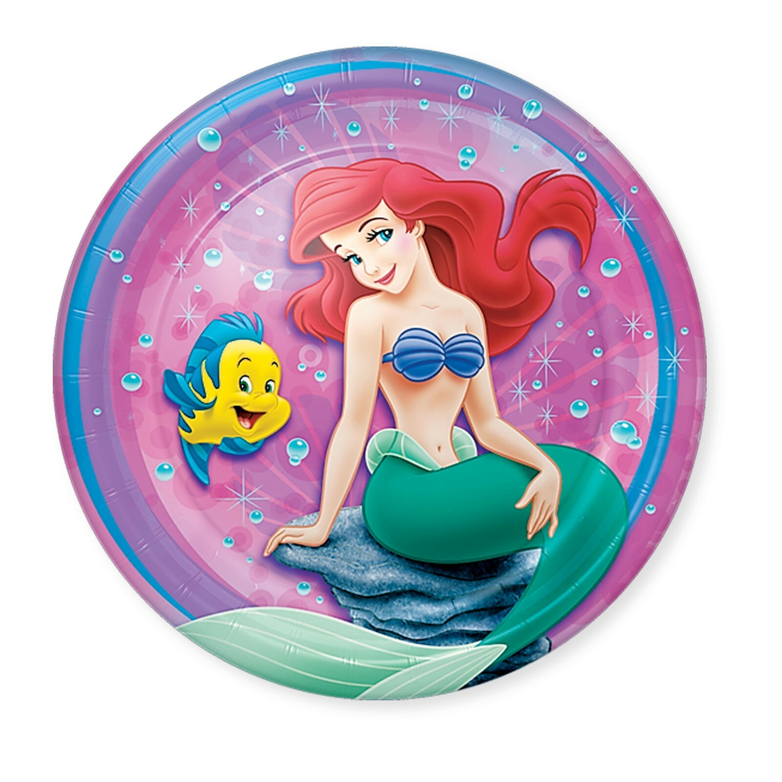 Ariel The Little Mermaid Small Paper Plates (Pack of 8)