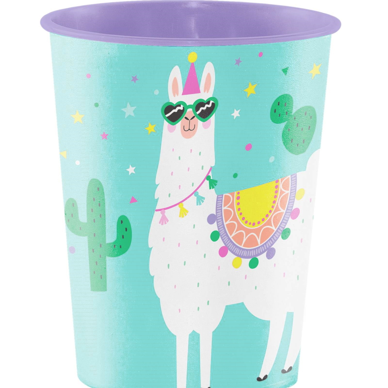 Llama Party Large Plastic Cup