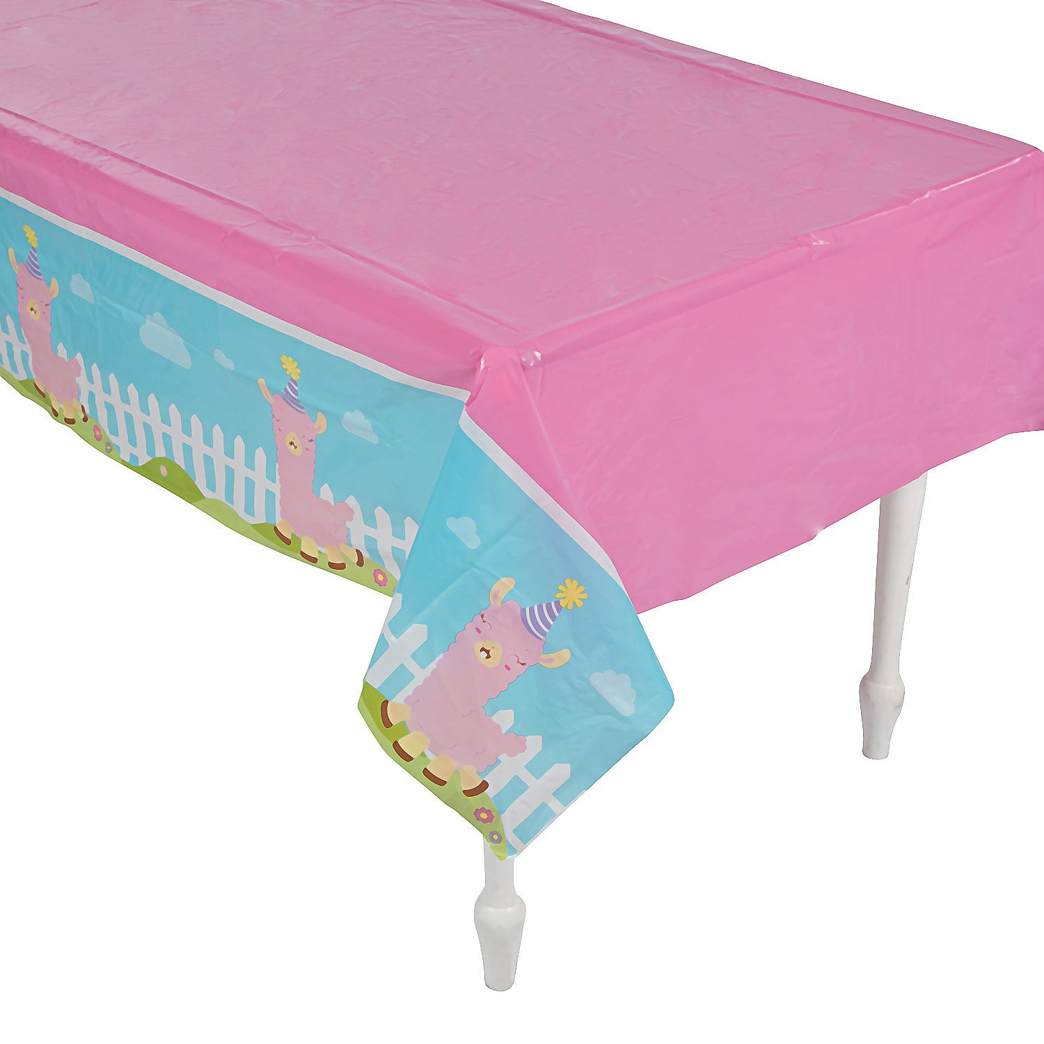 Lil' Llama Plastic Tablecloth