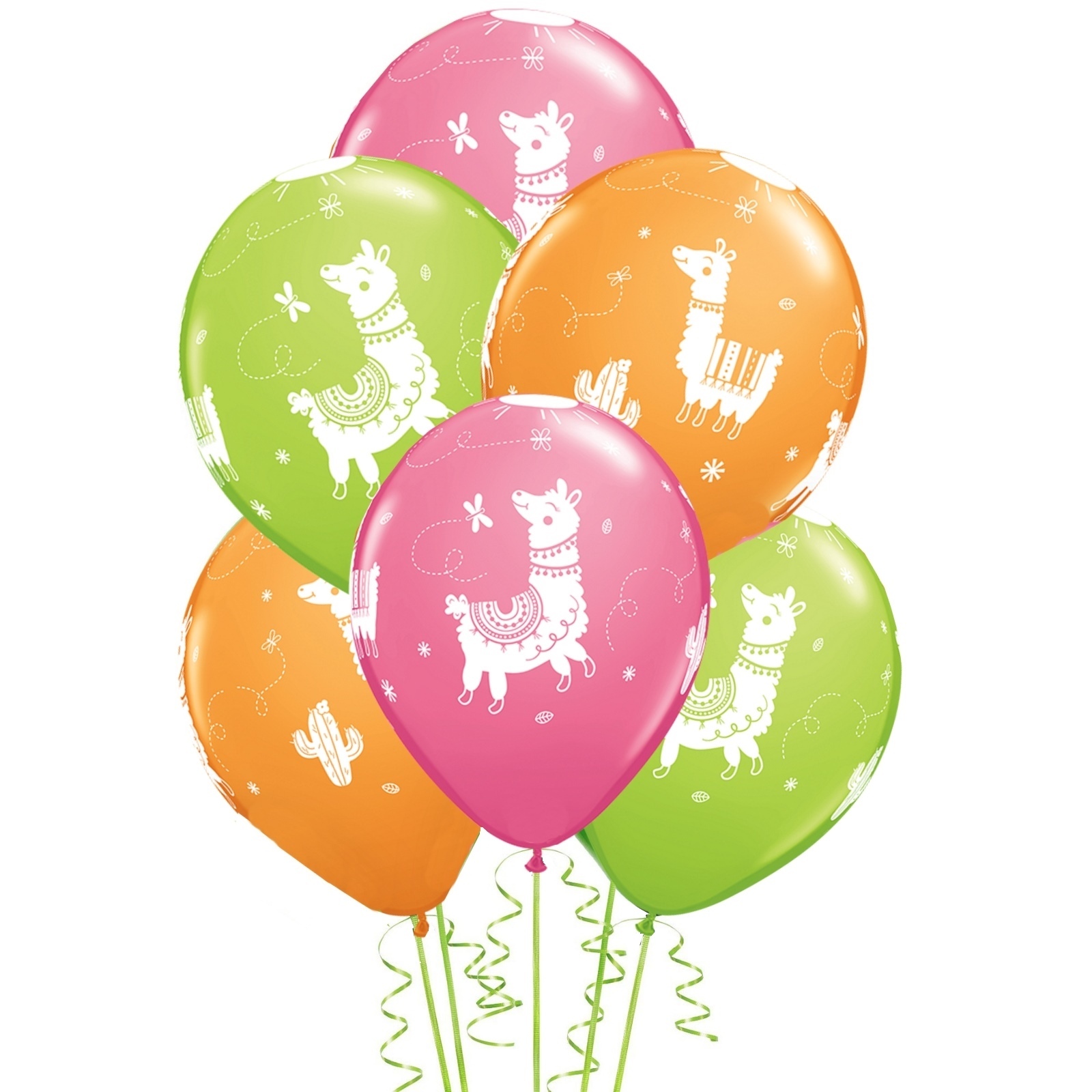 Neon Llama Balloons (Pack of 50)