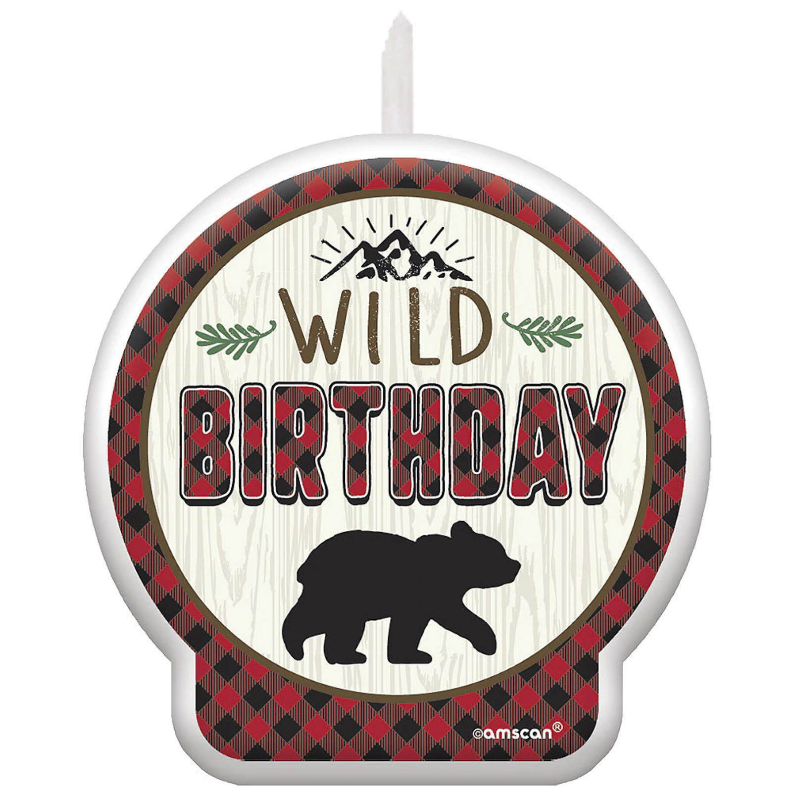 Little Lumberjack Birthday Candle