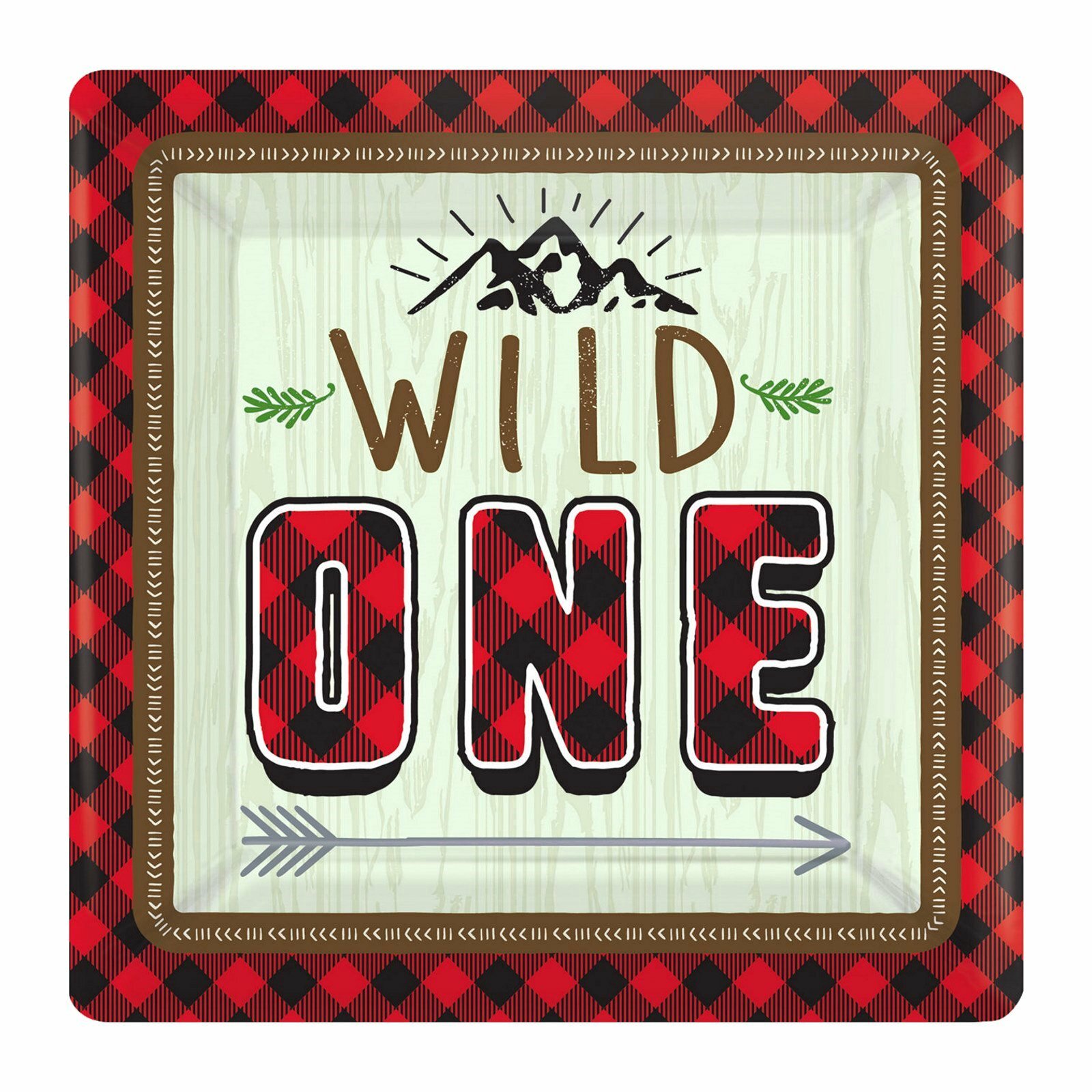 Little Lumberjack 1st Birthday Small Paper Plates (Pack of 8)