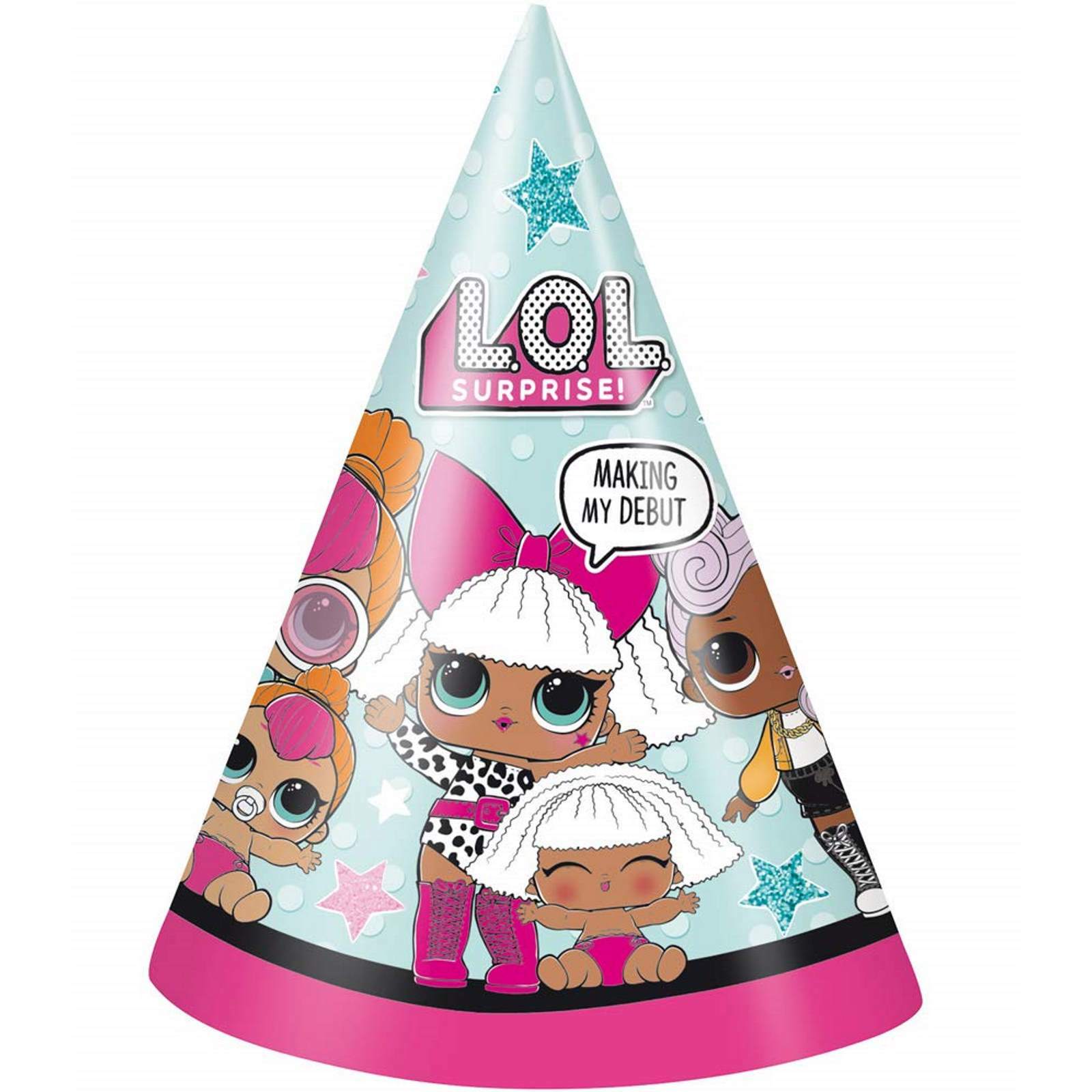 LOL Surprise Party Hats (Pack of 8)