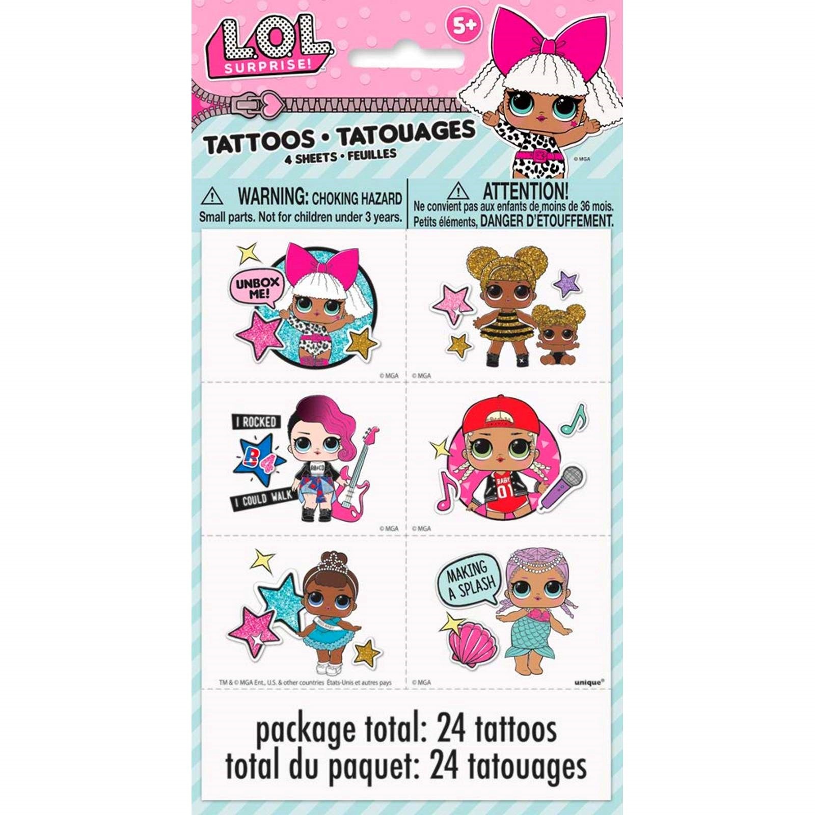 LOL Surprise Tattoos (4 Sheets)