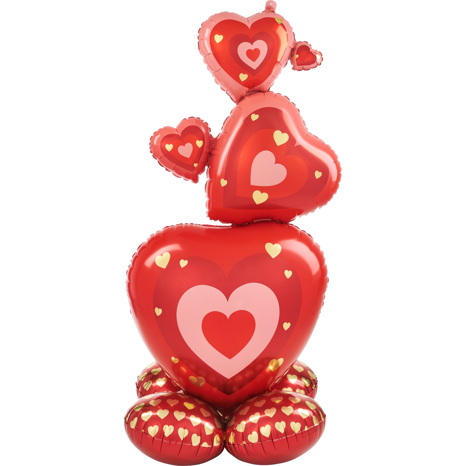 AirLoonz Love Heart Stack Air Fill Balloon 139cm